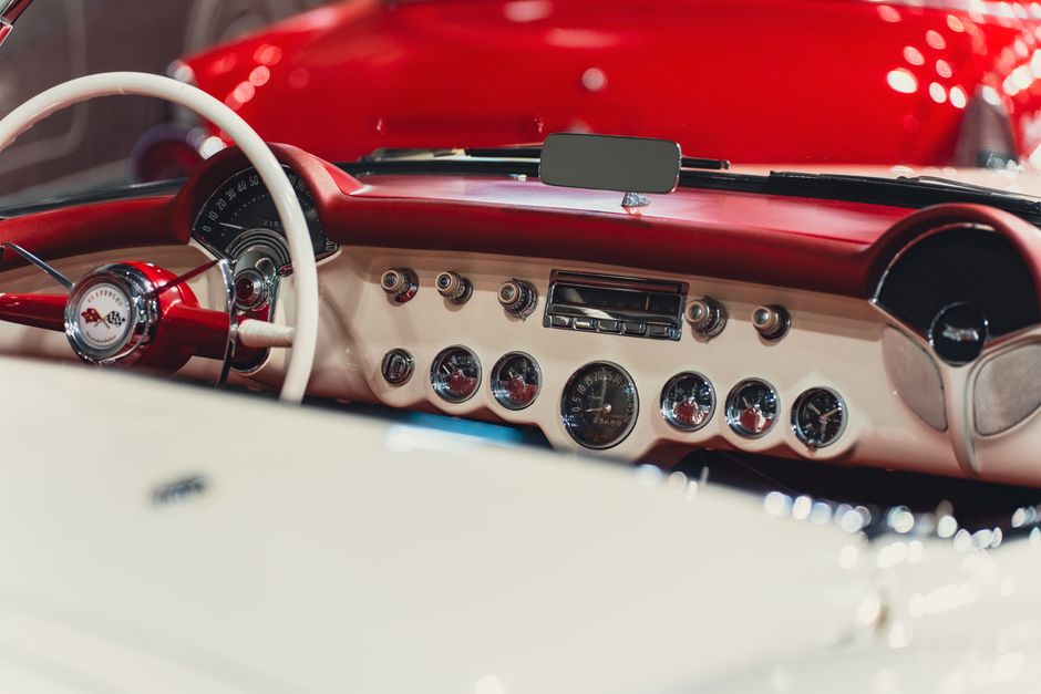 Pristine and deeply cleaned luxury car interior